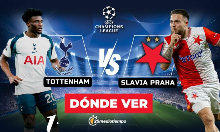 Tottenham vs. Slavia Praha: Sigue el partido de la Champions League 2025 EN VIVO