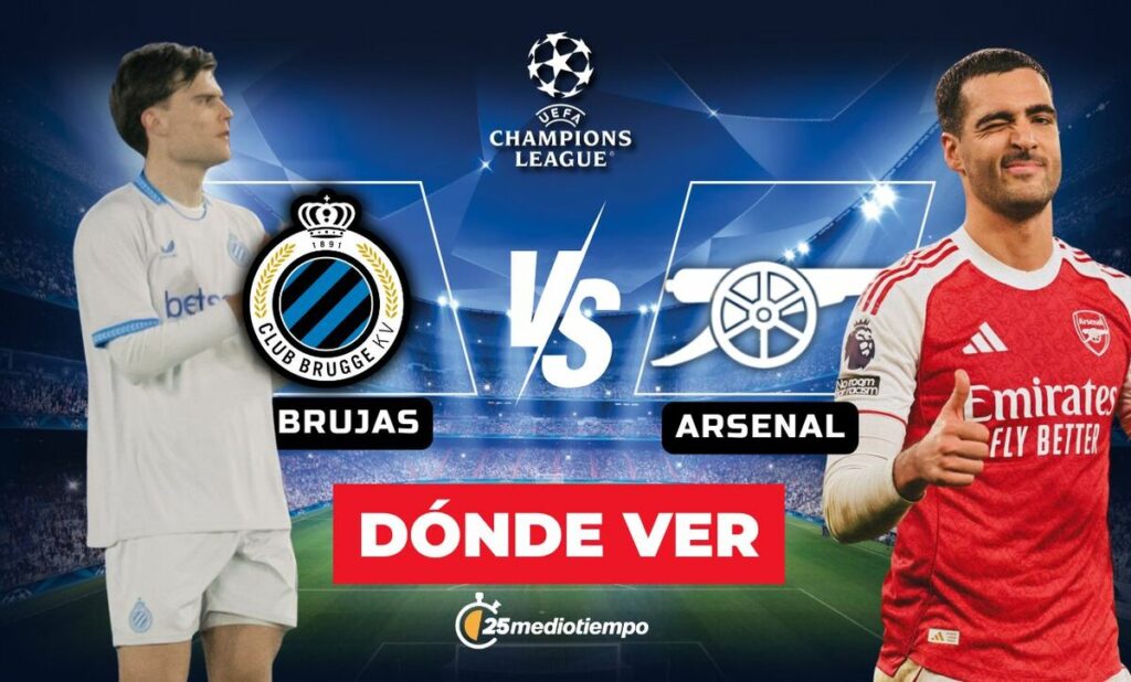 Champions League 2025: Brujas vs Arsenal EN VIVO – No Te Pierdas el Partido