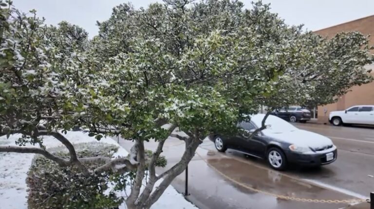 Nieve en el Permian Basin: Autoridades Piden Precauciones en Condiciones Invernales