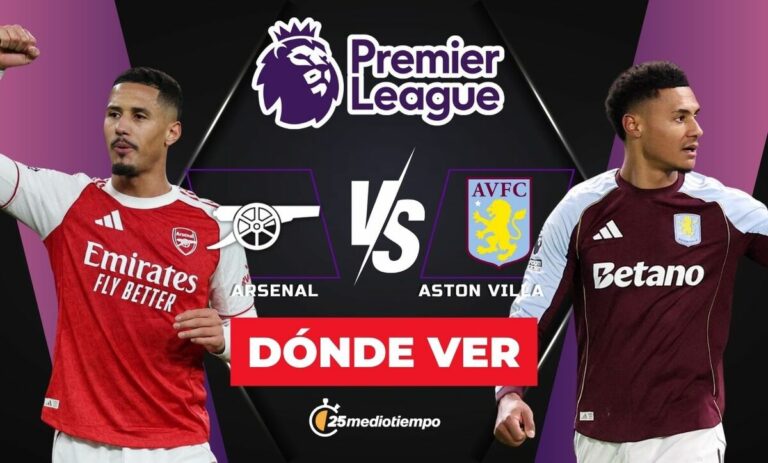 Arsenal vs Aston Villa: Cómo y a qué hora ver EN VIVO el partido de la Premier League 2025 hoy