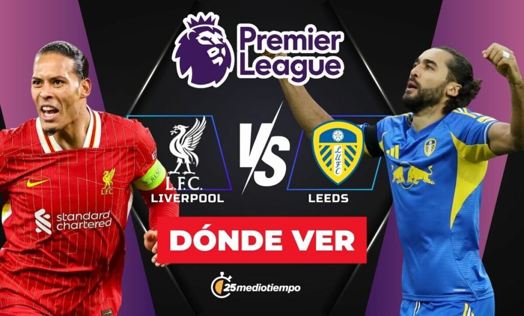 Liverpool vs Leeds: Horarios y dónde ver EN VIVO el partido J19 de la Premier League 2026
