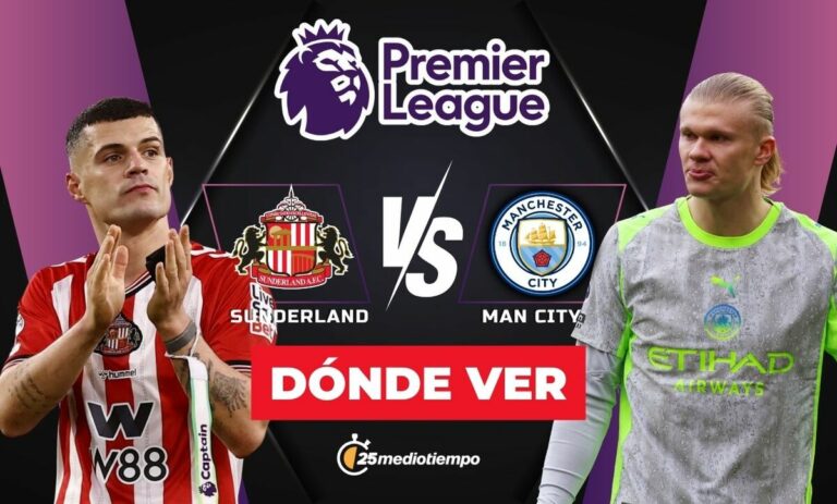 Sunderland vs Manchester City: Horario y dónde ver EN VIVO este emocionante partido de la Premier League