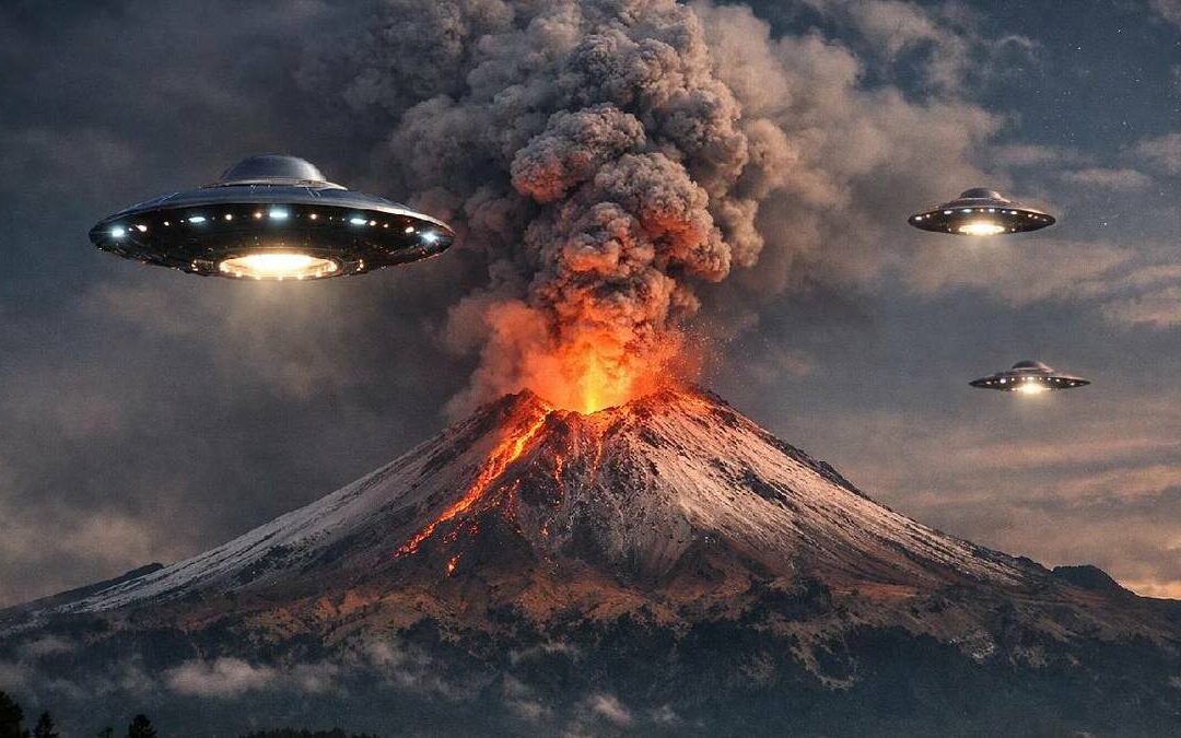 Enigmáticos Ovnis sobre el Popocatépetl: Objetos Luminosos Captados en la Noche de 2025