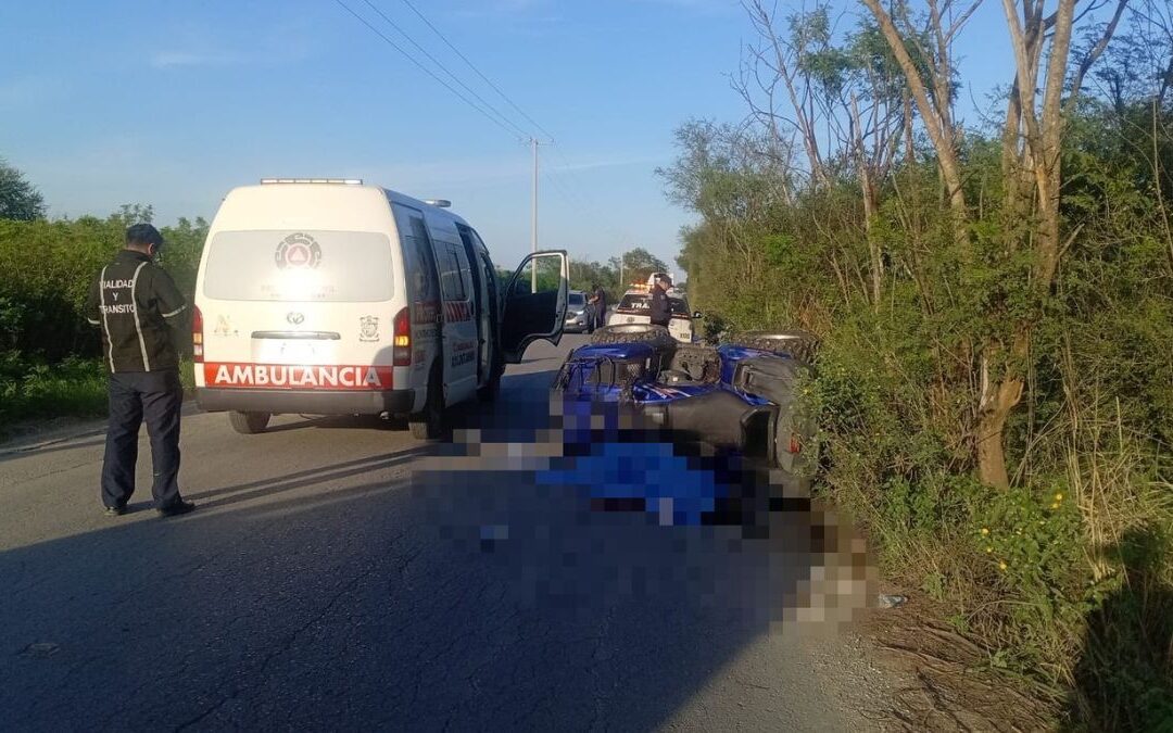 Trágica volcadura de cuatrimoto en Montemorelos: mujer pierde la vida y hombre resulta herido