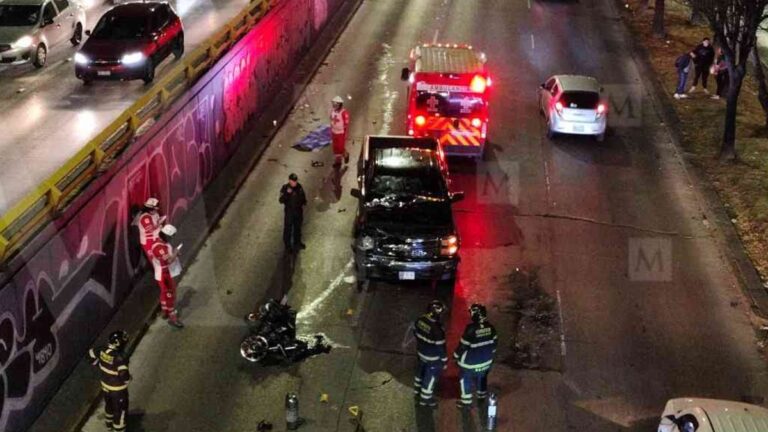 Trágico choque en Circuito Interior: motociclista fallece tras colisión con camioneta