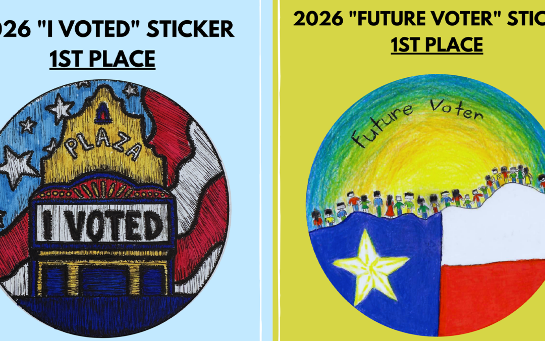 Premiación de Estudiantes en El Paso: Se Anuncian los Ganadores del Concurso de Diseño de Calcomanías para Elecciones 2026