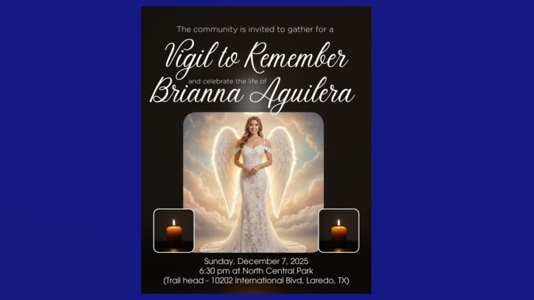 Vigilia en Laredo: La Comunidad Celebra la Vida de Brianna Aguilera