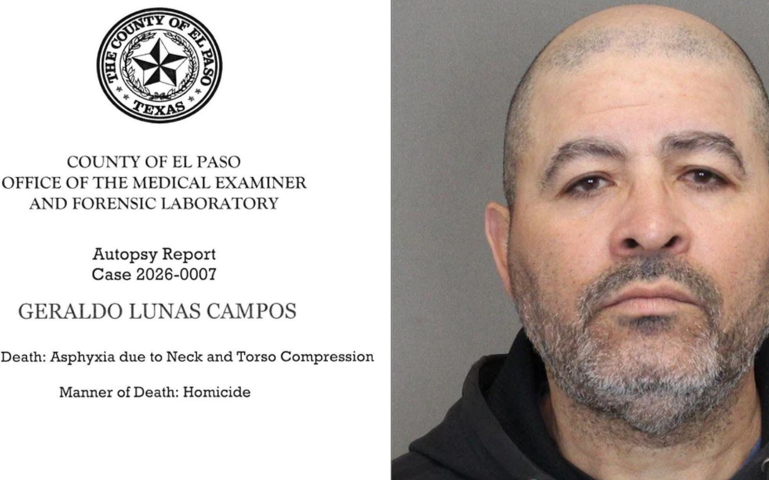 Homicidio: Médico forense clasifica muerte de migrante en custodia de ICE en El Paso
