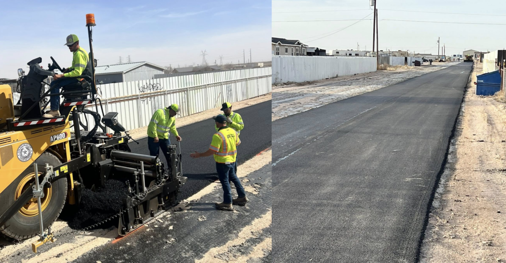 Pavimentación en Almond Avenue: Un Hito del Departamento de Obras Públicas en Midland