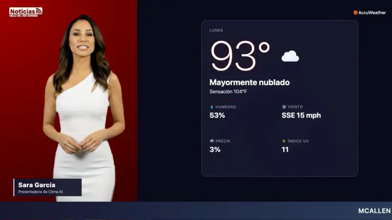 Clima en McAllen hoy: pronóstico para el lunes 6 de julio en el Valle del Río Grande
