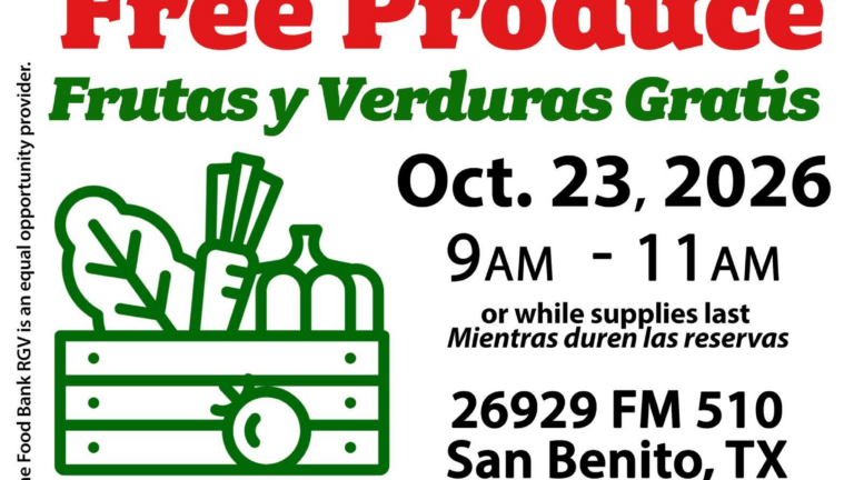 Food Bank RGV ofrecerá frutas y verduras gratis en San Benito
